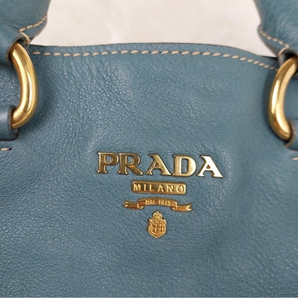 Prada Vitello Daino Marine Leather Bag - Picture 5 of 8